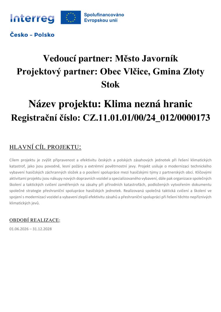klima nezná hranic