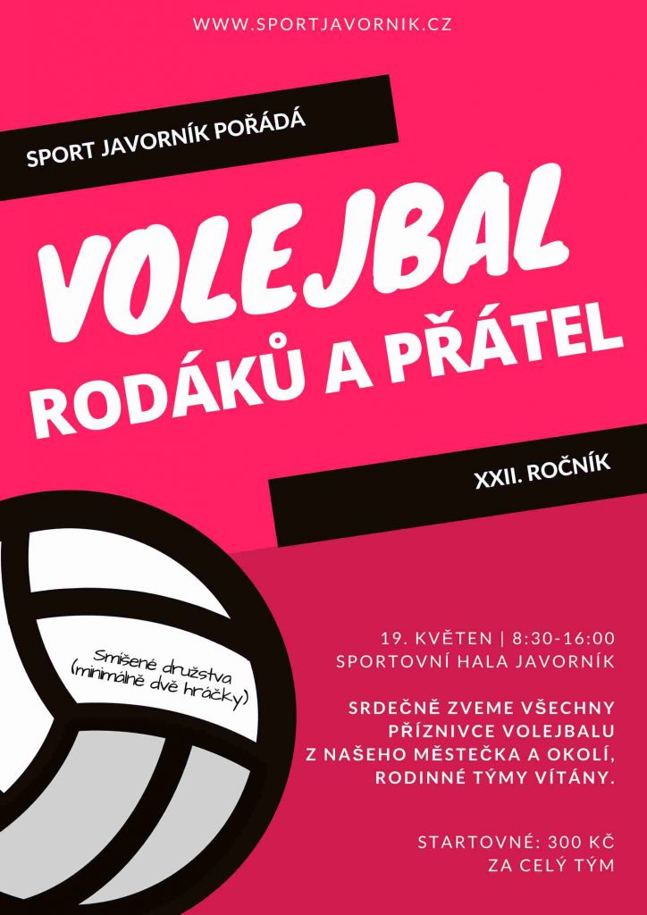 volejbal RODÁKŮ A PŘÁTEL